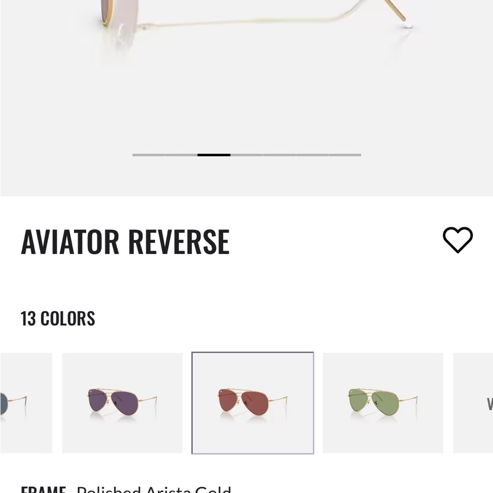 Ray-Ban Reverse Aviator Sunglasses - Picture 3 of 6